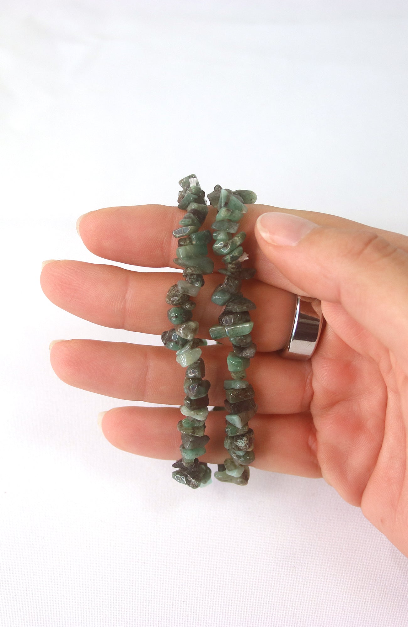 Emerald Chip Bracelet